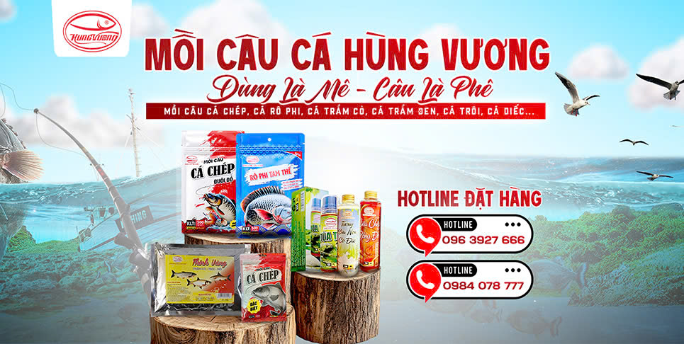 Banner Website Mồi câu cá Hùng Vương