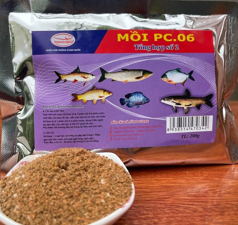 Mồi câu cá chim với mồi câu PC 06