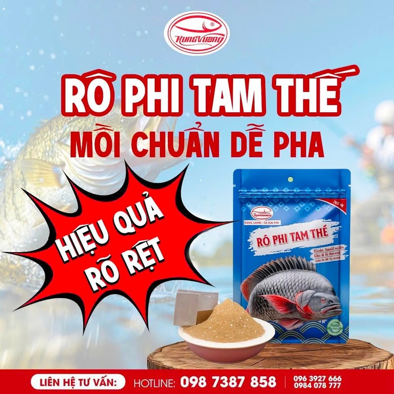 Mồi câu cá rô phi dịch vụ chất lượng, giá tốt