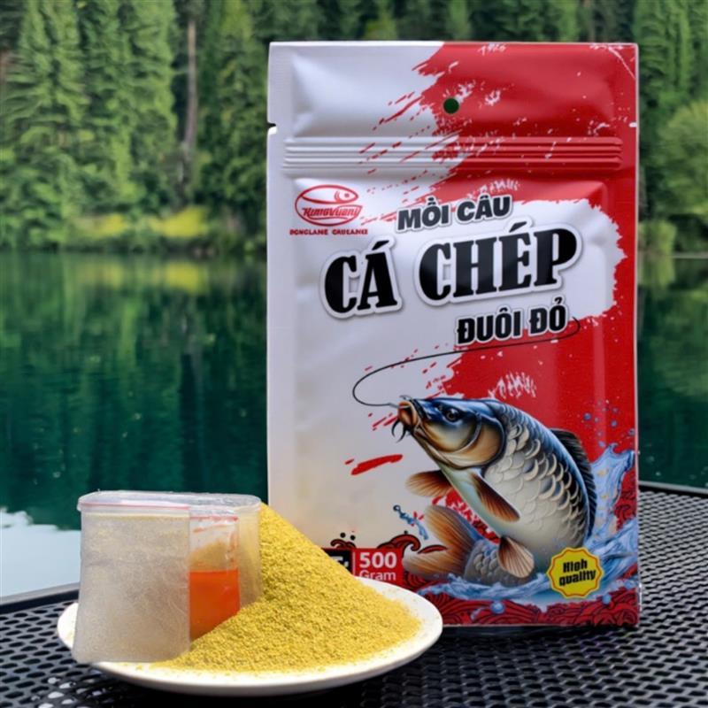 Mồi câu cá chép đuôi đỏ