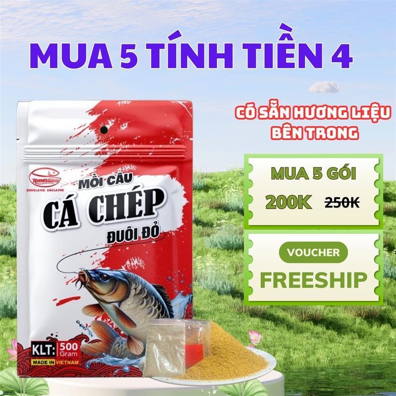 Mồi câu cá chép đuôi đỏ