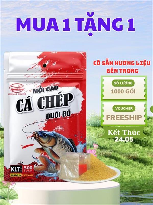 Mồi câu cá chép đuôi đỏ
