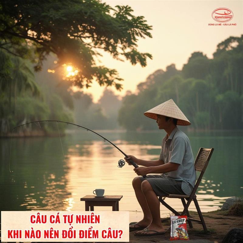 CÂU CÁ TỰ NHIÊN - KHI NÀO NÊN ĐỔI ĐIỂM CÂU?
